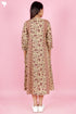 Cambric Cotton  Dress In Block Print